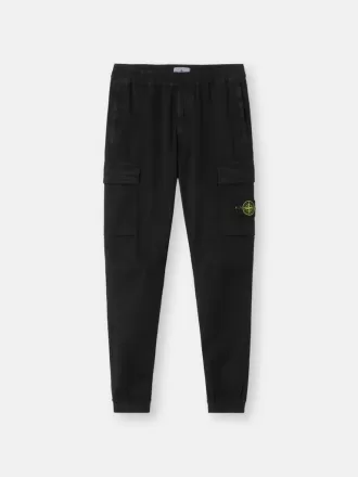 Pantaloni cargo dal taglio regolare e affusolato con elastico in vita