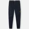 Pantaloni cargo dal taglio regolare e affusolato con elastico in vita