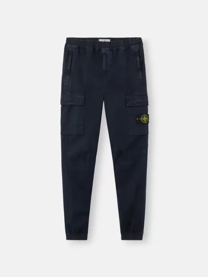 Pantaloni cargo dal taglio regolare e affusolato con elastico in vita