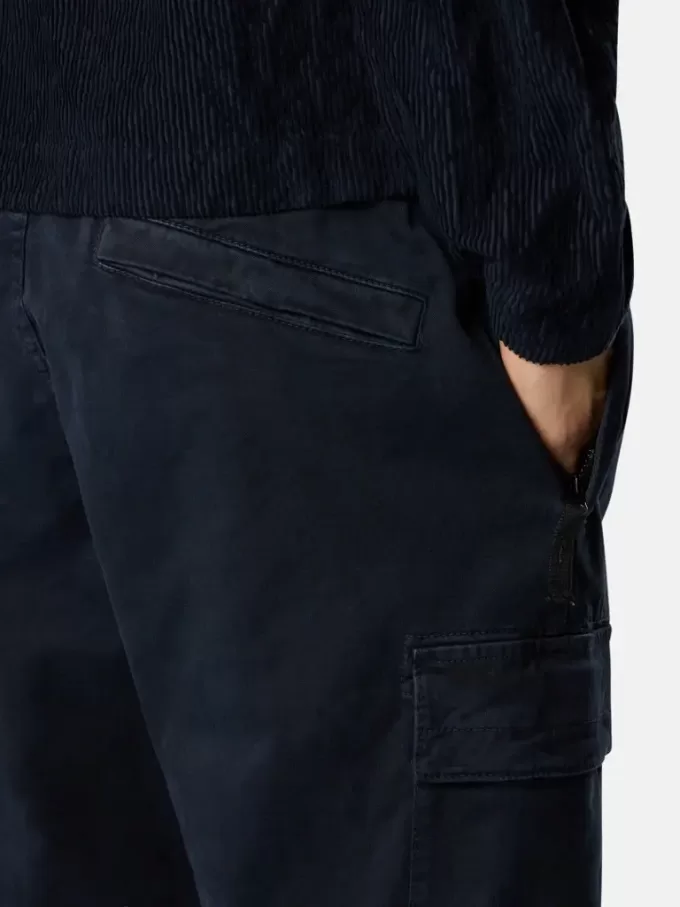 Pantaloni cargo dal taglio regolare e affusolato con elastico in vita
