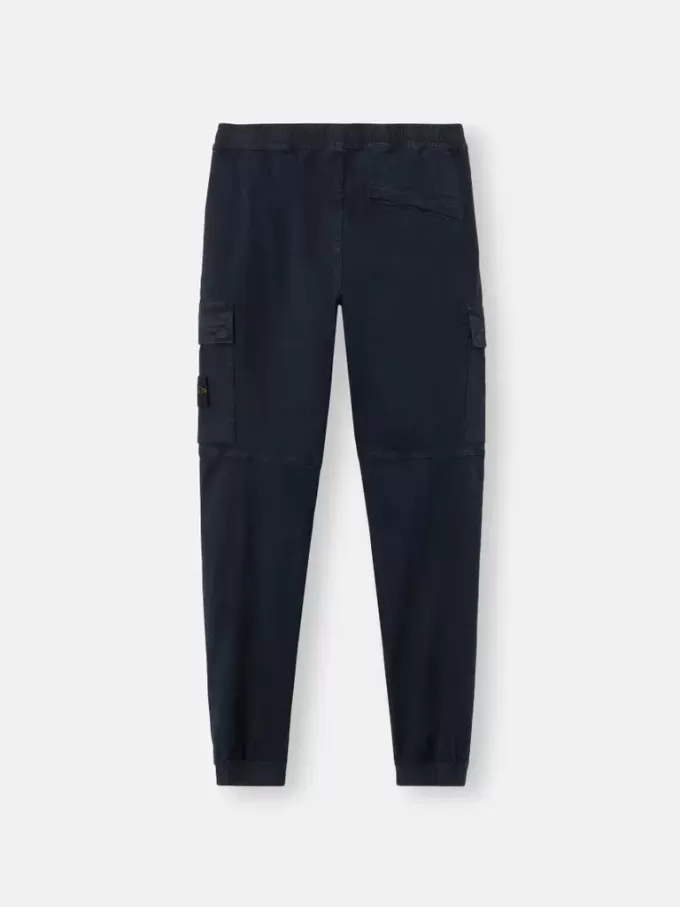 Pantaloni cargo dal taglio regolare e affusolato con elastico in vita