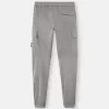 Pantaloni cargo dal taglio regolare e affusolato con elastico in vita Pantaloni cargo dal taglio regolare e affusolato con elastico in vita