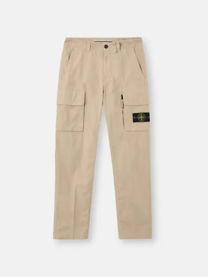 Pantaloni cargo dalla vestibilità regolare con tasche con bottoni a pressione e cerniera
