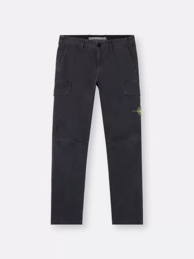 Pantaloni cargo skinny con tasche a scatto