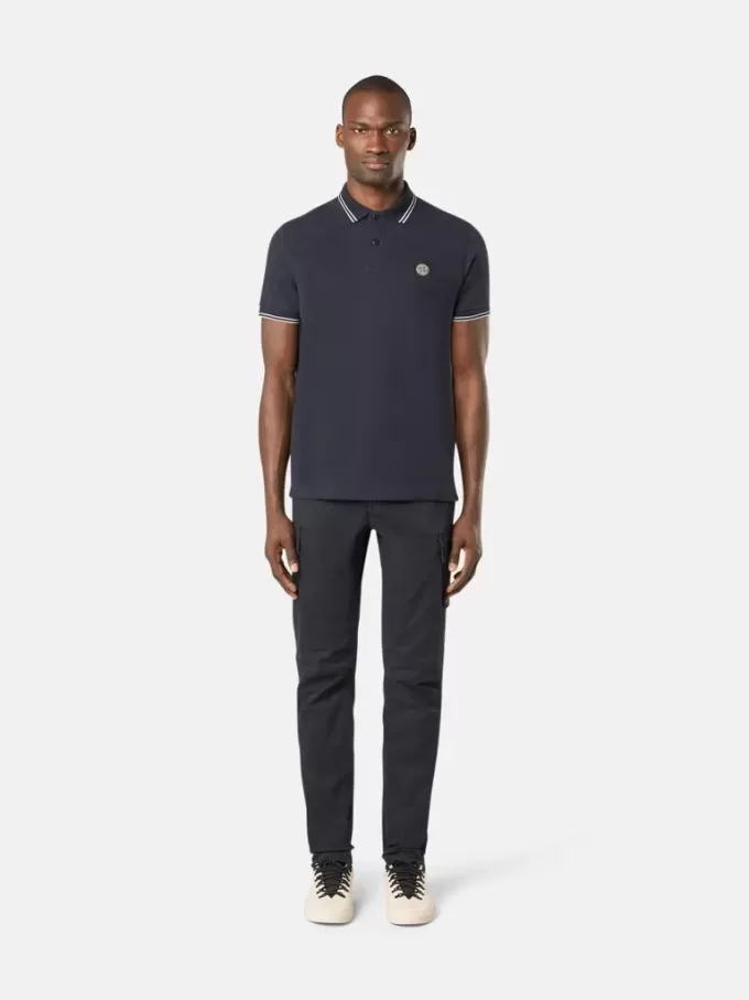 Pantaloni cargo skinny con tasche a scatto
