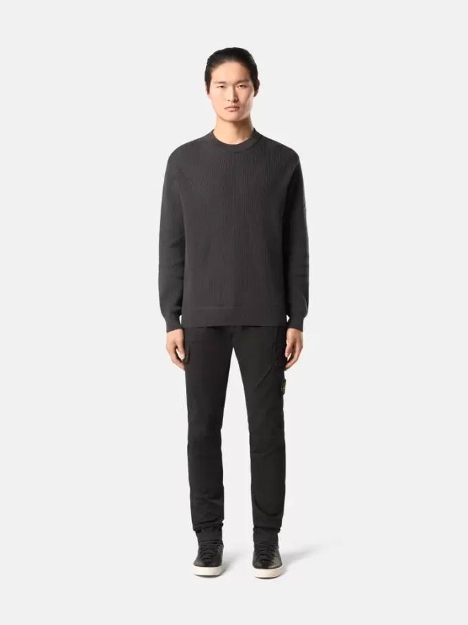 Pantaloni cargo skinny con tasche a scatto