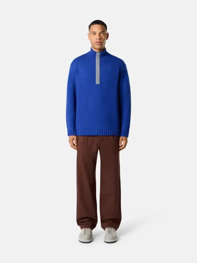 Pantaloni chino dalla vestibilità ampia con cintura in nastro di nylon Pantaloni chino dalla vestibilità ampia con cintura in nastro di nylon