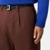Pantaloni chino dalla vestibilità ampia con cintura in nastro di nylon Pantaloni chino dalla vestibilità ampia con cintura in nastro di nylon