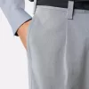 Pantaloni chino dalla vestibilità ampia con cintura in nastro di nylon Pantaloni chino dalla vestibilità ampia con cintura in nastro di nylon