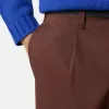 Pantaloni chino dalla vestibilità ampia con cintura in nastro di nylon Pantaloni chino dalla vestibilità ampia con cintura in nastro di nylon