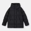 Parka imbottito con cappuccio e protezione antivento Parka imbottito con cappuccio e protezione antivento