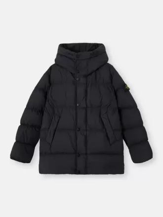Parka imbottito con cappuccio e protezione antivento Parka imbottito con cappuccio e protezione antivento