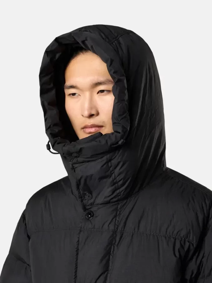 Parka imbottito con cappuccio e protezione antivento Parka imbottito con cappuccio e protezione antivento