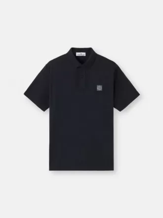 Polo a maniche corte con patch Compass