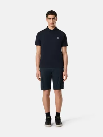 Polo a maniche corte con patch Compass