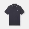 Polo slim fit a maniche corte con dettagli a righe