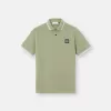 Polo slim fit a maniche corte con dettagli a righe