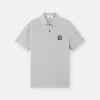 Polo slim fit a maniche corte con dettagli a righe