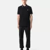 Polo slim fit a maniche corte con dettagli a righe
