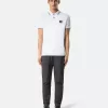Polo slim fit a maniche corte con dettagli a righe