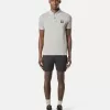 Polo slim fit a maniche corte con dettagli a righe