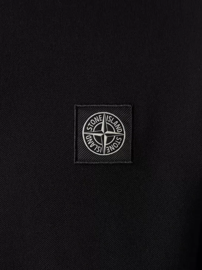 Polo slim fit a maniche corte con dettagli a righe