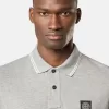 Polo slim fit a maniche corte con dettagli a righe