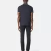 Polo slim fit a maniche corte con dettagli a righe