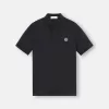 Polo slim fit a maniche corte con toppa Compass