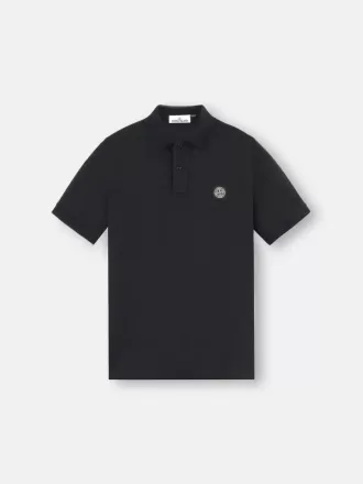 Polo slim fit a maniche corte con toppa Compass Polo slim fit a maniche corte con toppa Compass