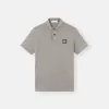 Polo slim fit a maniche corte con toppa Compass