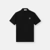 Polo slim fit a maniche corte con toppa Compass