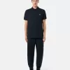 Polo slim fit a maniche corte con toppa Compass