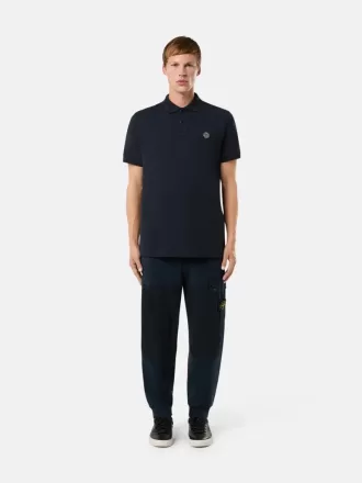 Polo slim fit a maniche corte con toppa Compass Polo slim fit a maniche corte con toppa Compass