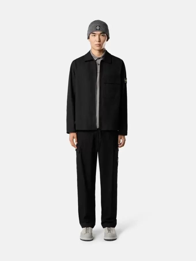 Polo slim fit a maniche corte con toppa Compass