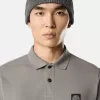 Polo slim fit a maniche corte con toppa Compass