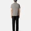 Polo slim fit a maniche corte con toppa Compass