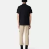 Polo slim fit a maniche corte con toppa Compass