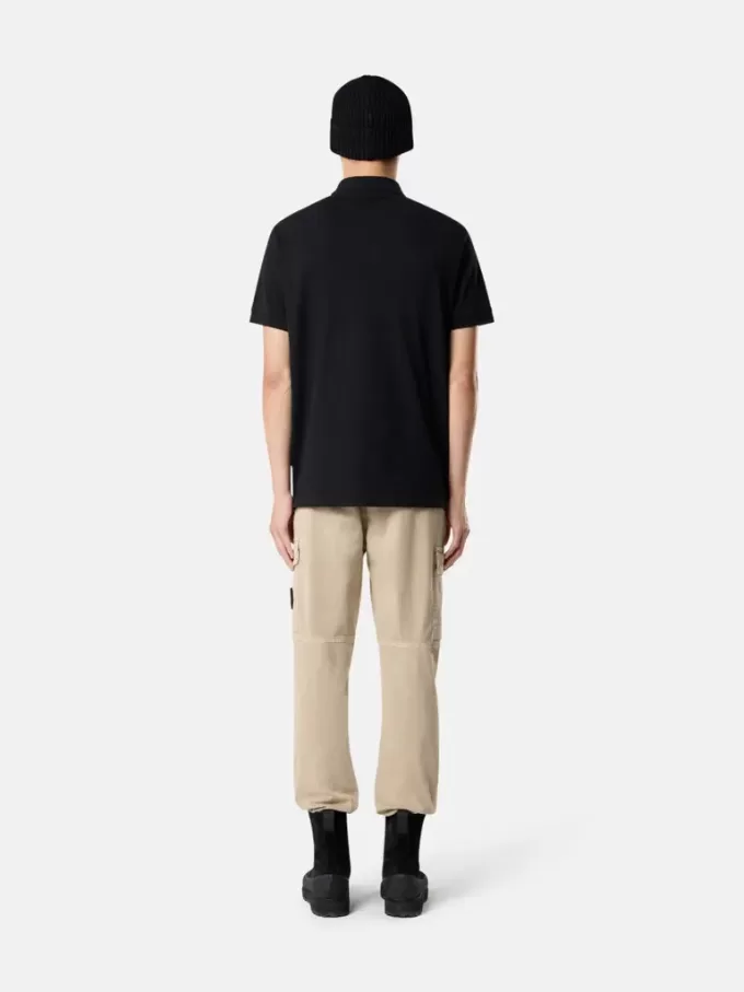 Polo slim fit a maniche corte con toppa Compass