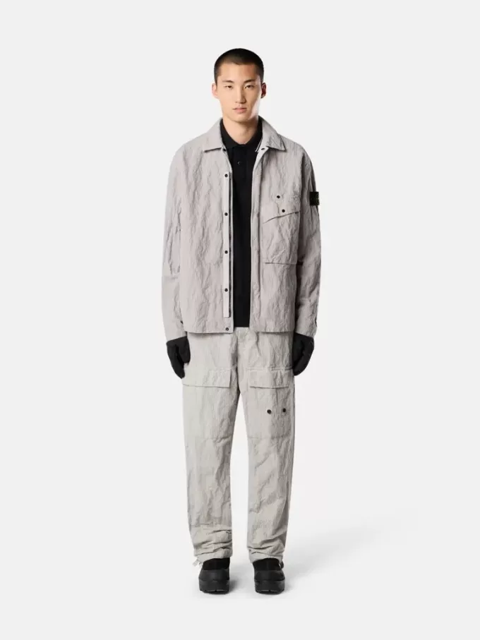 Polo slim fit a maniche lunghe con dettagli a righe