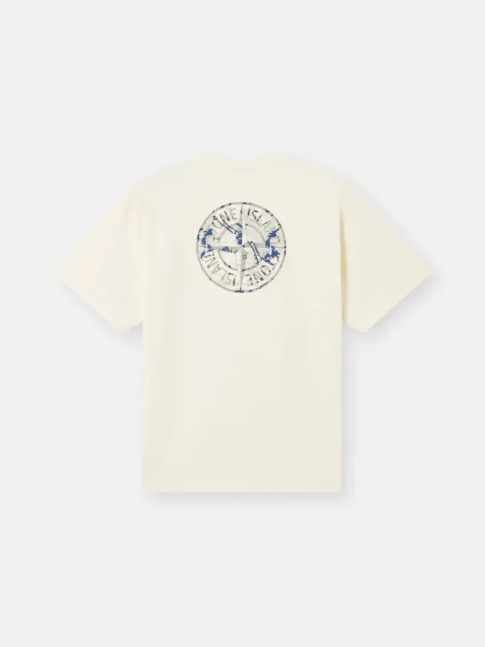 T-shirt a maniche corte con stampa “Compass Camo”. T-shirt a maniche corte con stampa “Compass Camo”.