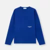 T-shirt oversize a maniche lunghe con ricamo Marina T-shirt oversize a maniche lunghe con ricamo Marina