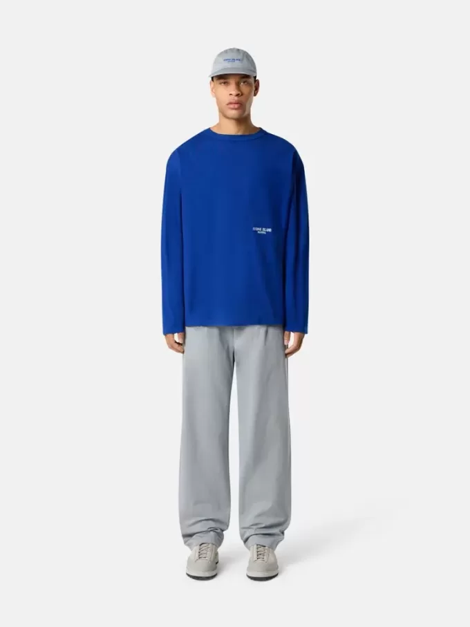 T-shirt oversize a maniche lunghe con ricamo Marina T-shirt oversize a maniche lunghe con ricamo Marina