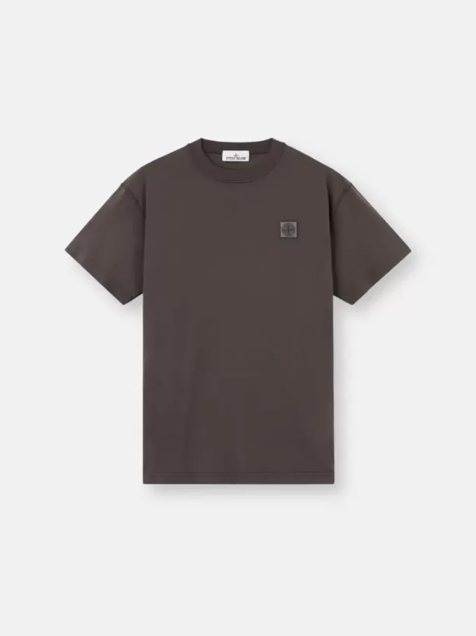 T-shirt slim fit a maniche corte con patch Compass T-shirt slim fit a maniche corte con patch Compass