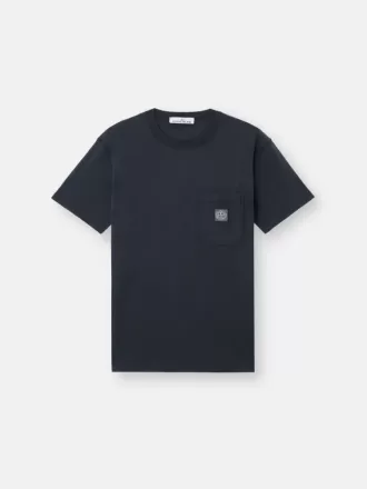 T-shirt slim fit a maniche corte con patch Compass