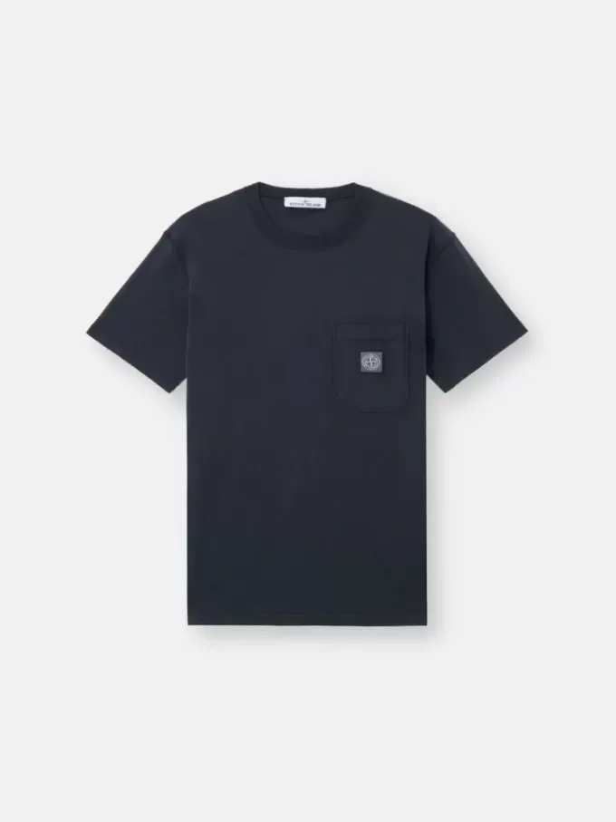 T-shirt slim fit a maniche corte con patch Compass T-shirt slim fit a maniche corte con patch Compass
