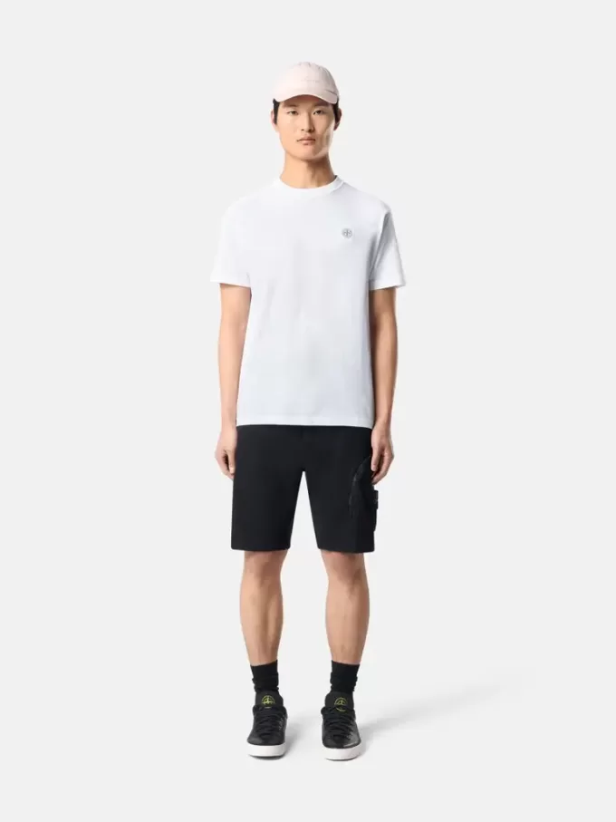 T-shirt slim fit a maniche corte con patch Compass