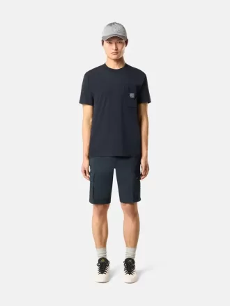 T-shirt slim fit a maniche corte con patch Compass