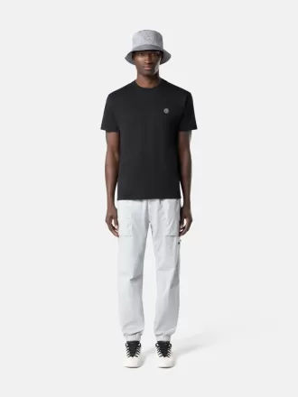 T-shirt slim fit a maniche corte con patch Compass