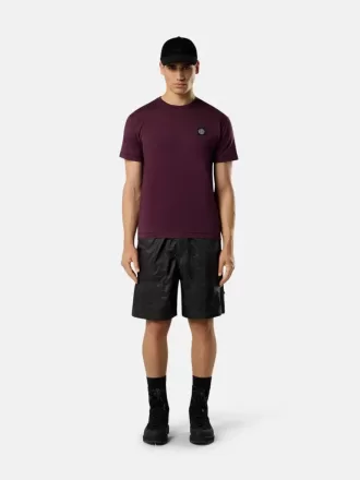 T-shirt slim fit a maniche corte con patch Compass